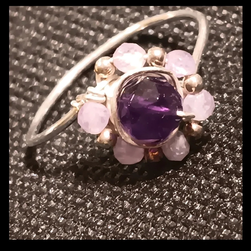 Amethyst Ring Sterling Silver - Picture 8 of 14